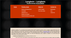 Desktop Screenshot of langbeinpa.com